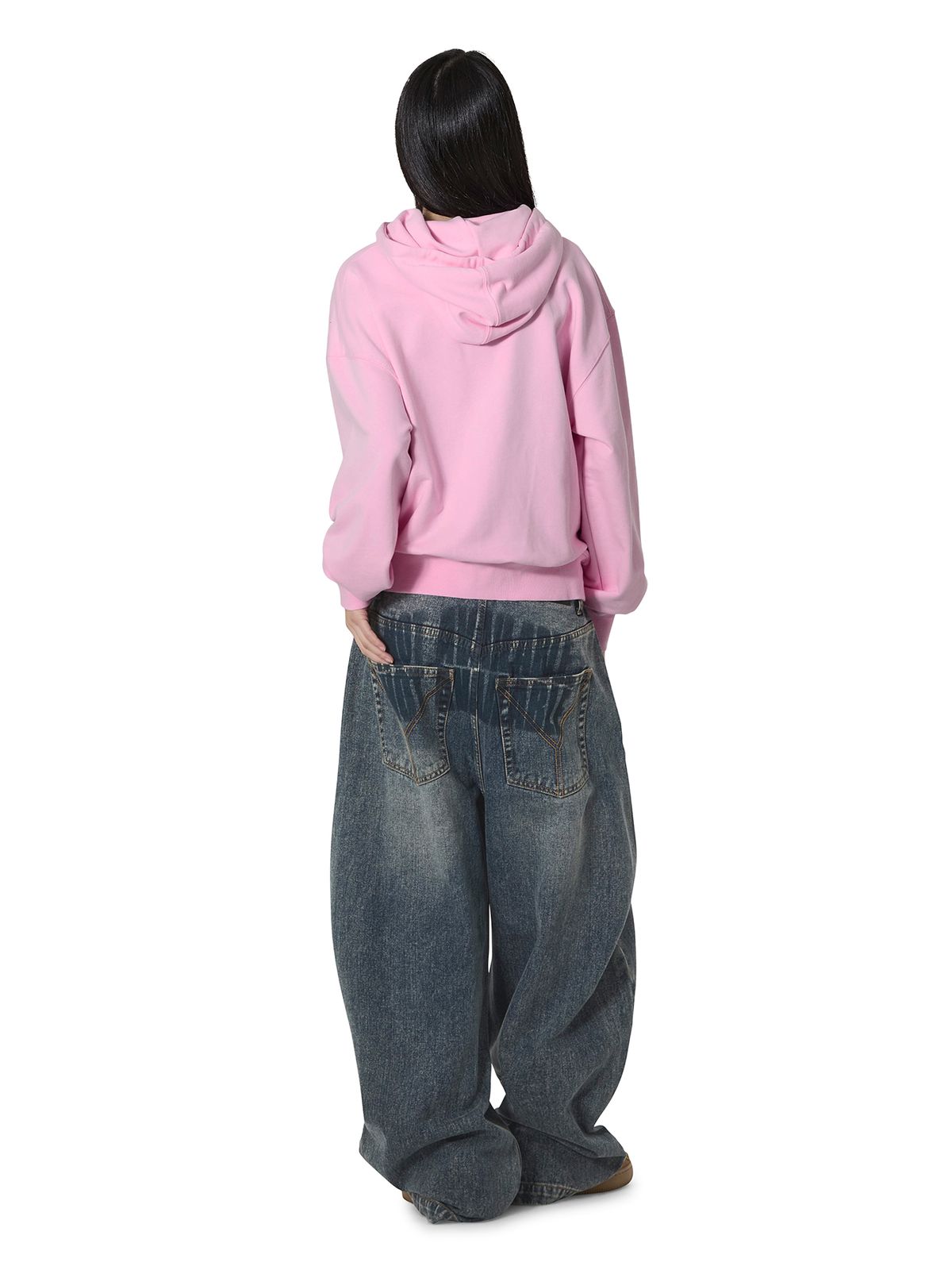 오픈야드(오와이)(OPENYARD(OY)) AFTERIMAGE WASHED WIDE VOLUME PANTS - WASHED BLUE