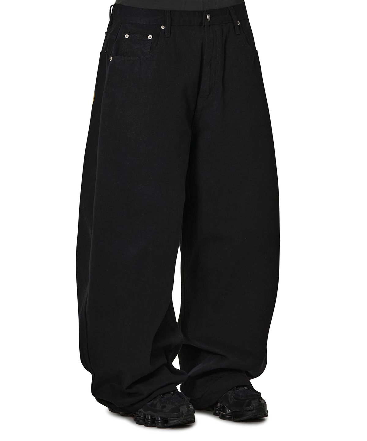 오픈야드(오와이)(OPENYARD(OY)) PINBOARD WIDE VOLUME PANTS - BLACK