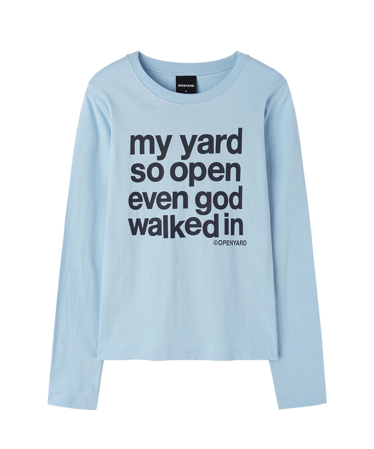 오픈야드(오와이)(OPENYARD(OY)) MY YARD L/S TEE - SKY BLUE