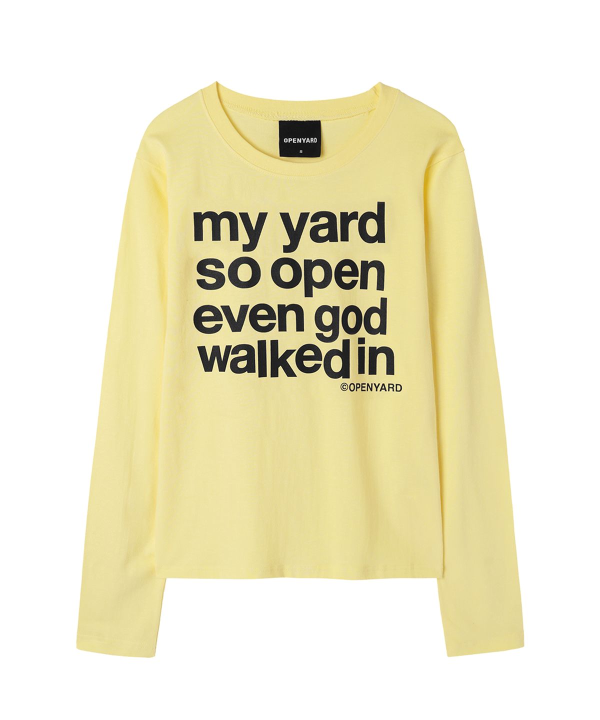 오픈야드(오와이)(OPENYARD(OY)) MY YARD L/S TEE - YELLOW