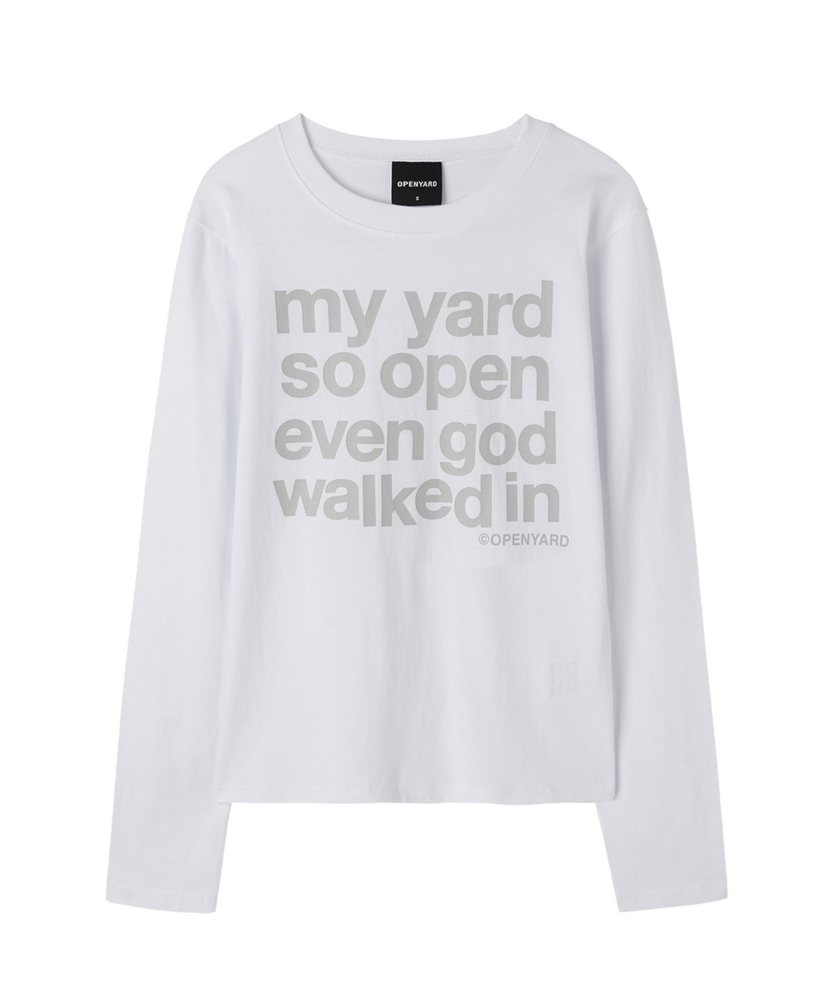 오픈야드(오와이)(OPENYARD(OY)) MY YARD L/S TEE - WHITE