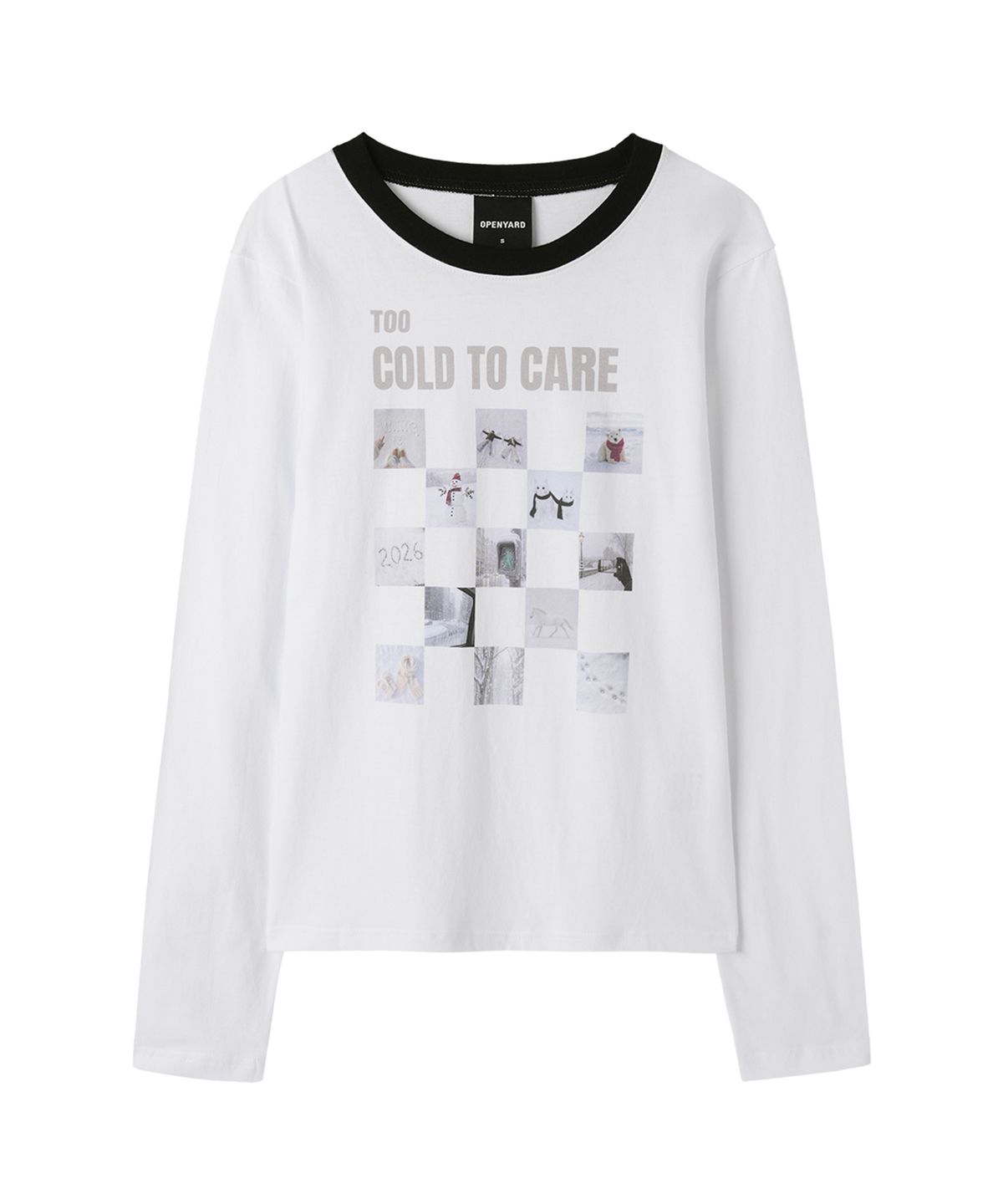 오픈야드(오와이)(OPENYARD(OY)) COLD MEMORY L/S TEE - WHITE