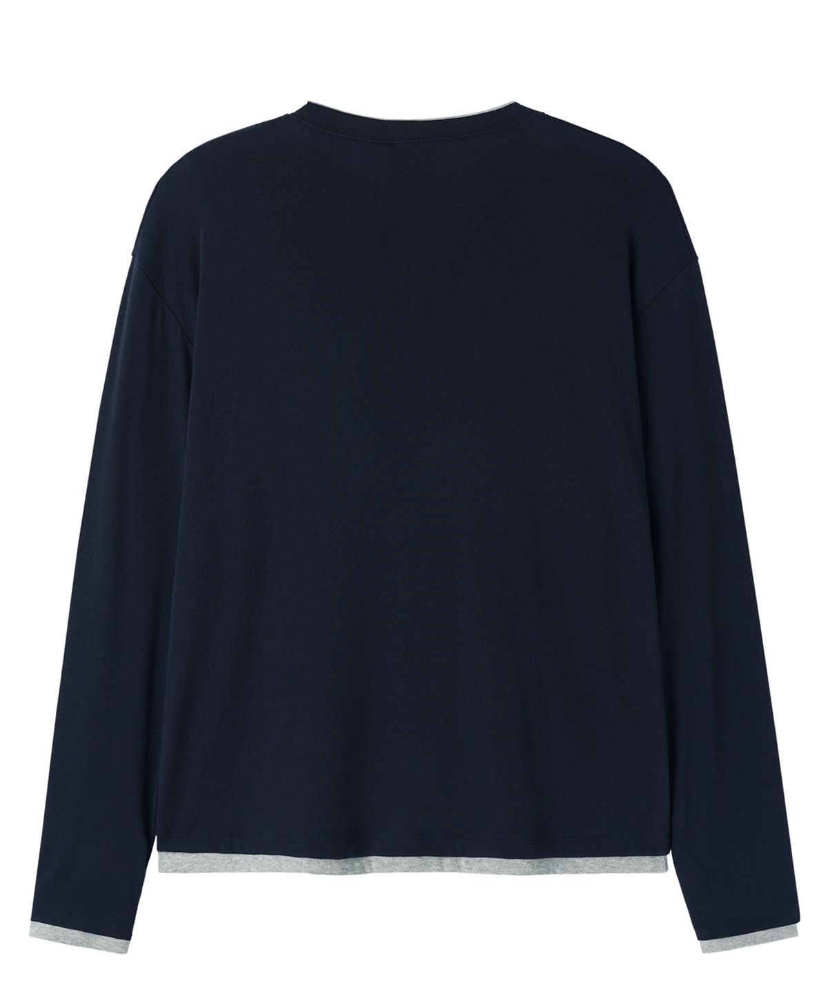 오픈야드(오와이)(OPENYARD(OY)) SCATTERED BUTTON L/S TOP - NAVY