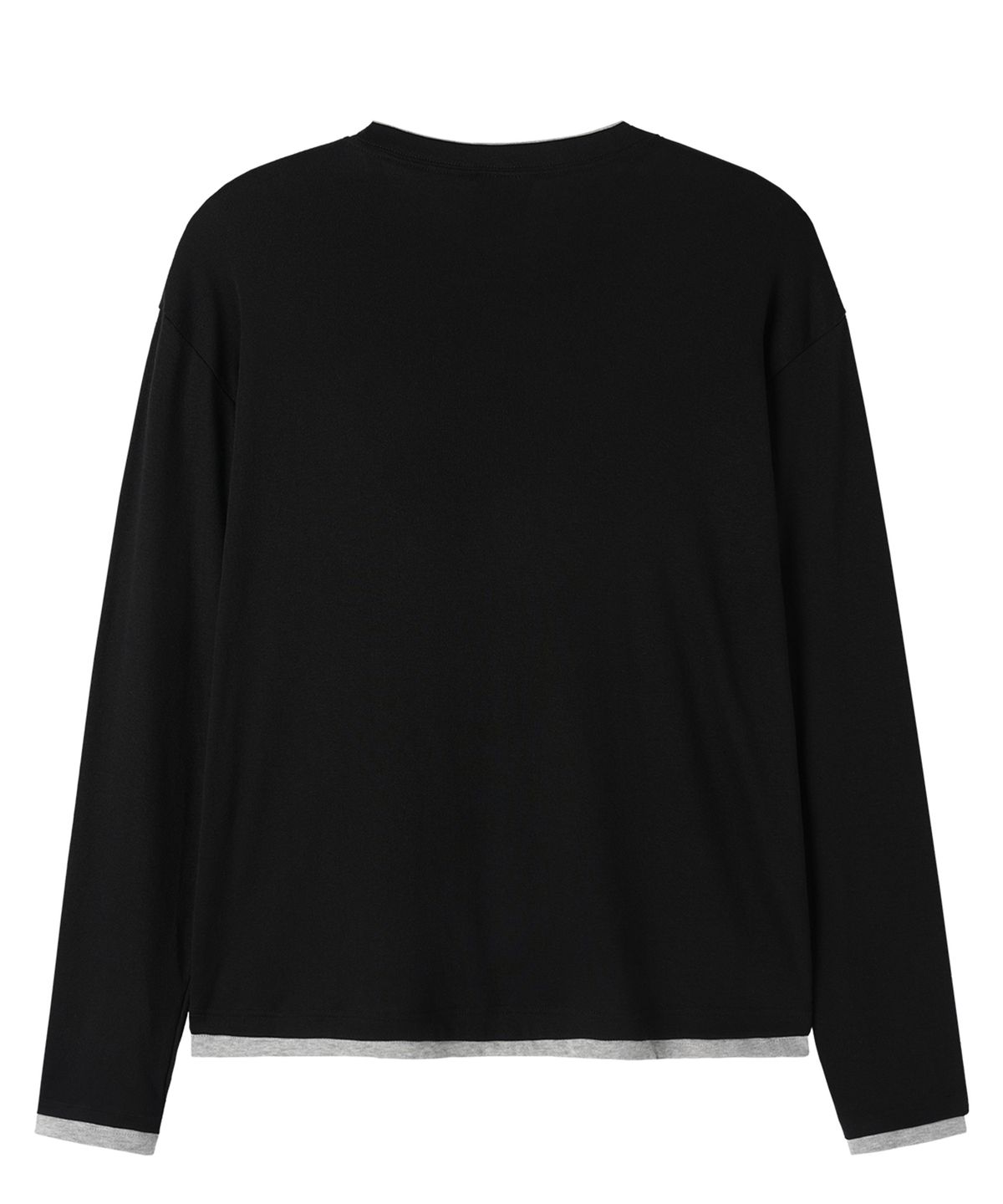오픈야드(오와이)(OPENYARD(OY)) SCATTERED BUTTON L/S TOP - BLACK