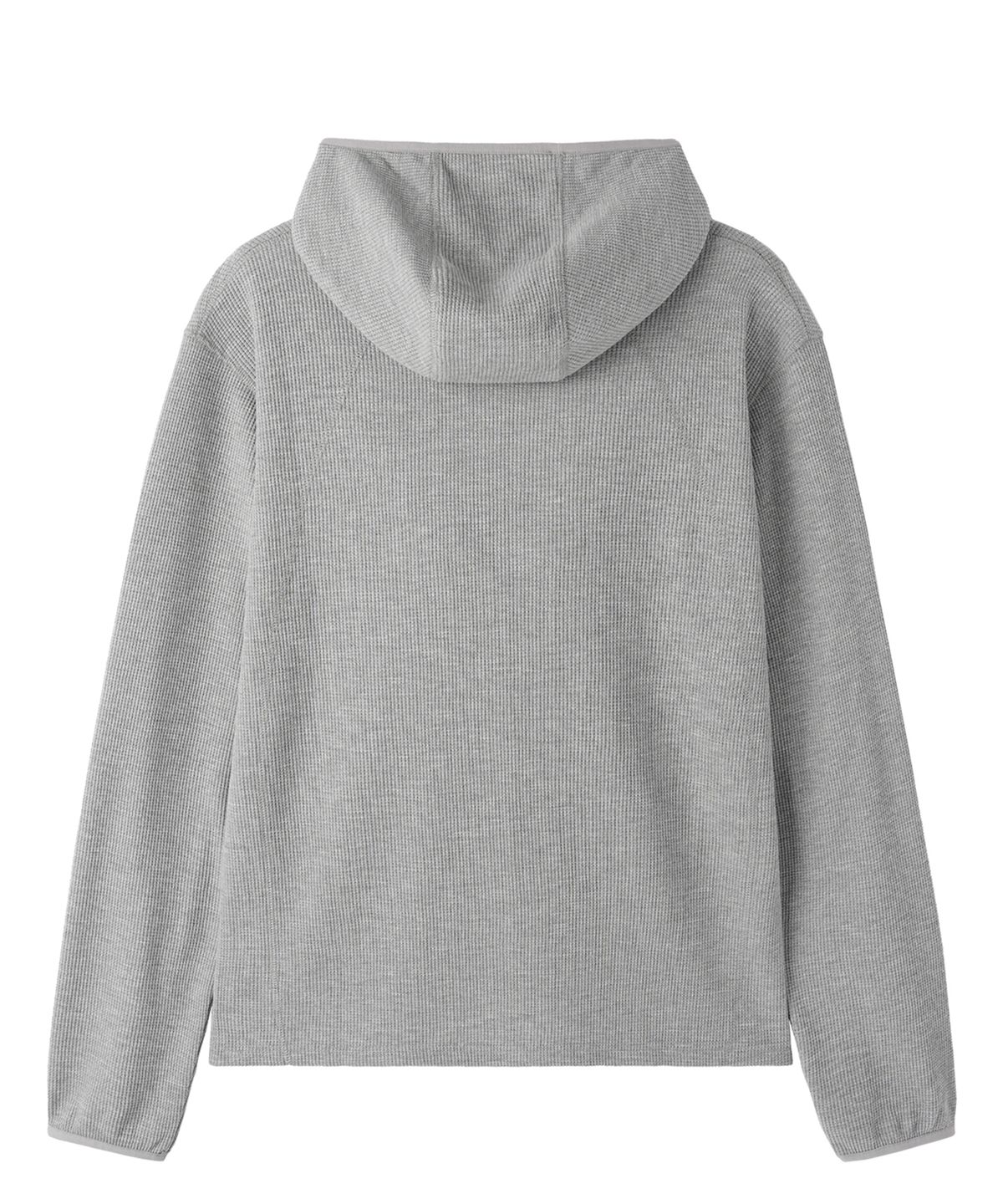 오픈야드(오와이)(OPENYARD(OY)) FLATLOCK WAFFLE HOODIE L/S TOP - MELANGE