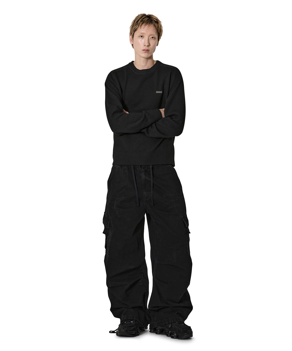 오픈야드(오와이)(OPENYARD(OY)) MELLOW KNIT - BLACK