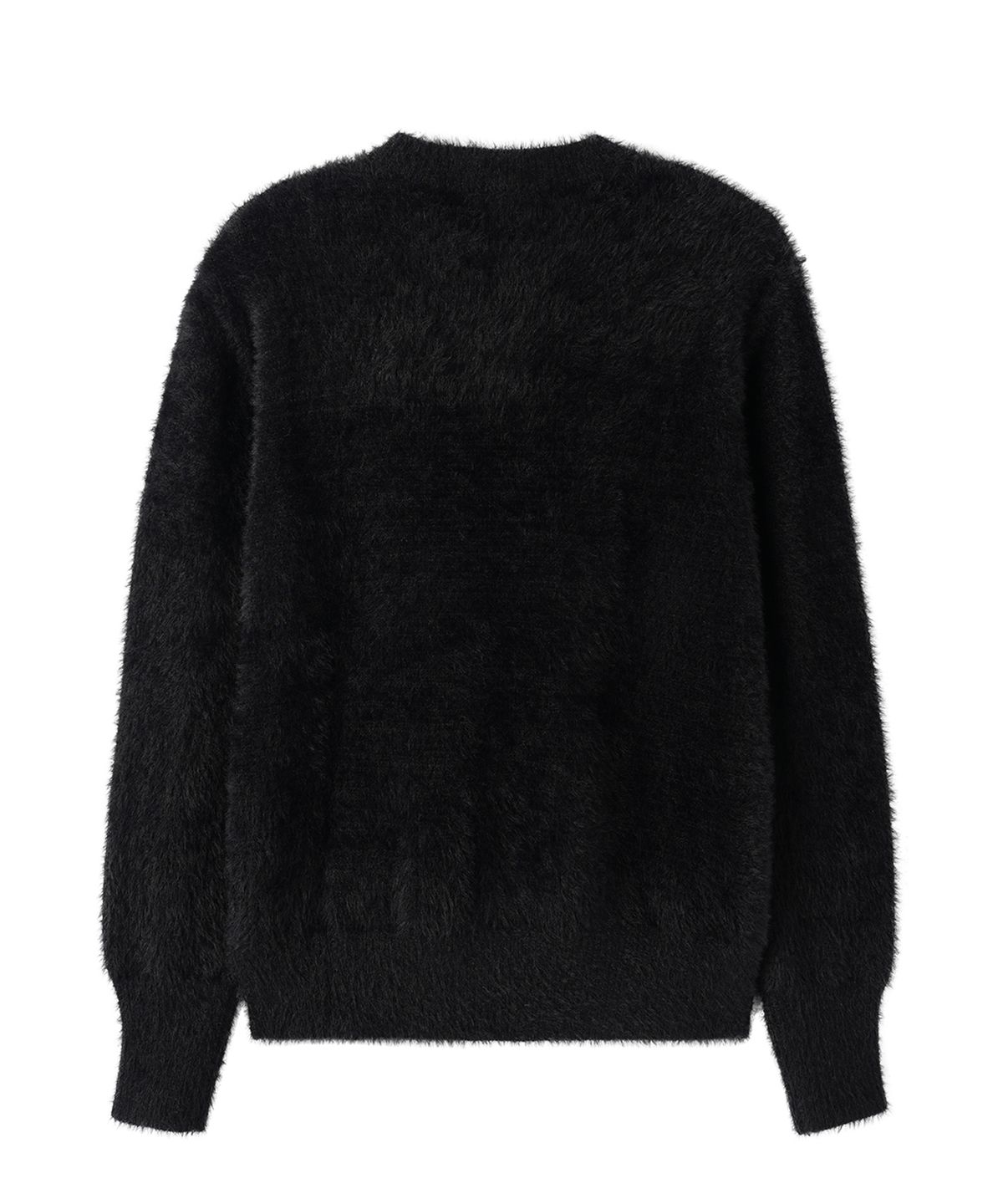 오픈야드(오와이)(OPENYARD(OY)) HAIRY KNIT CARDIGAN - BLACK
