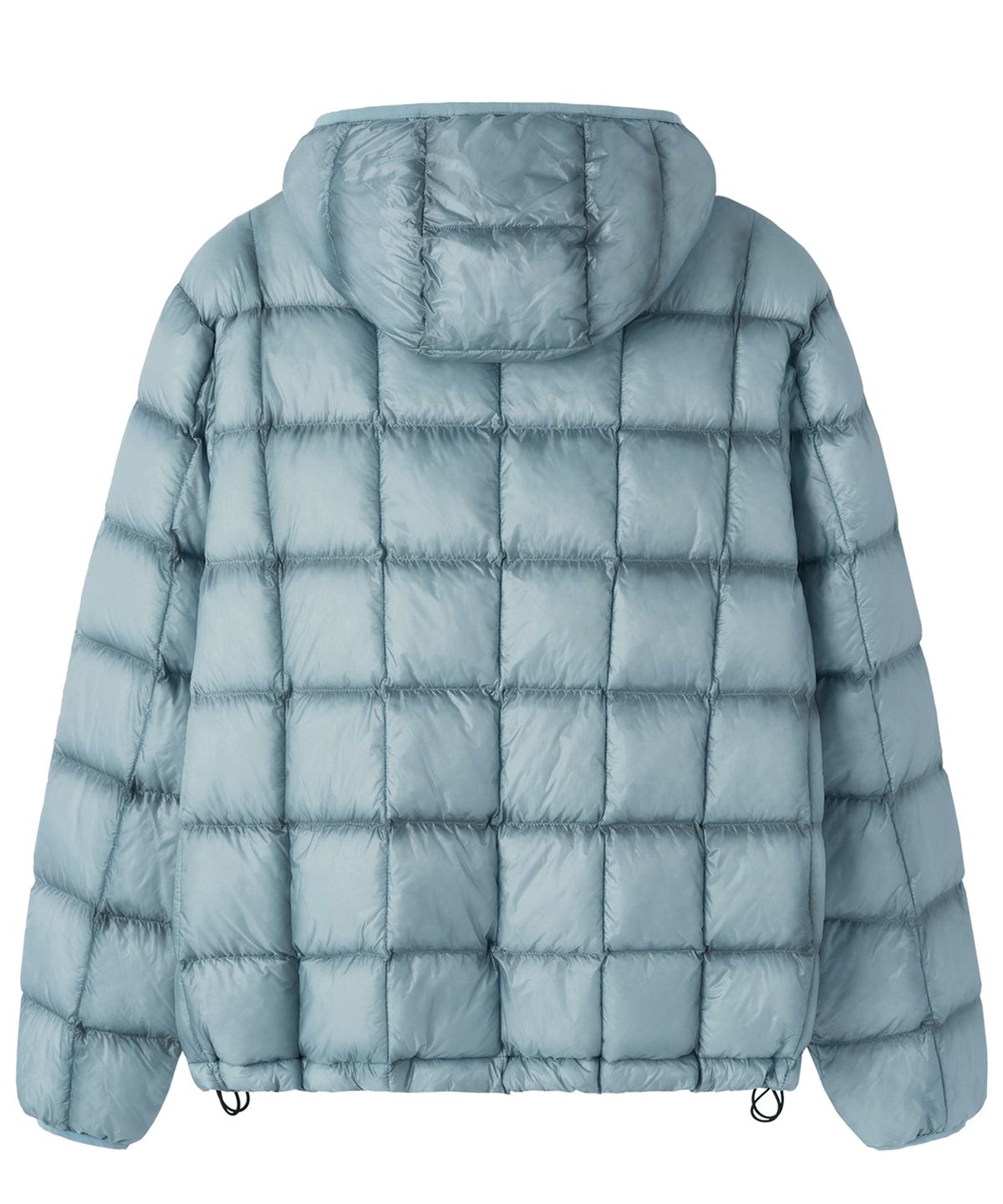 오픈야드(오와이)(OPENYARD(OY)) GRID LIGHTWEIGHT SHELL PUFFER JACKET - SKY BLUE