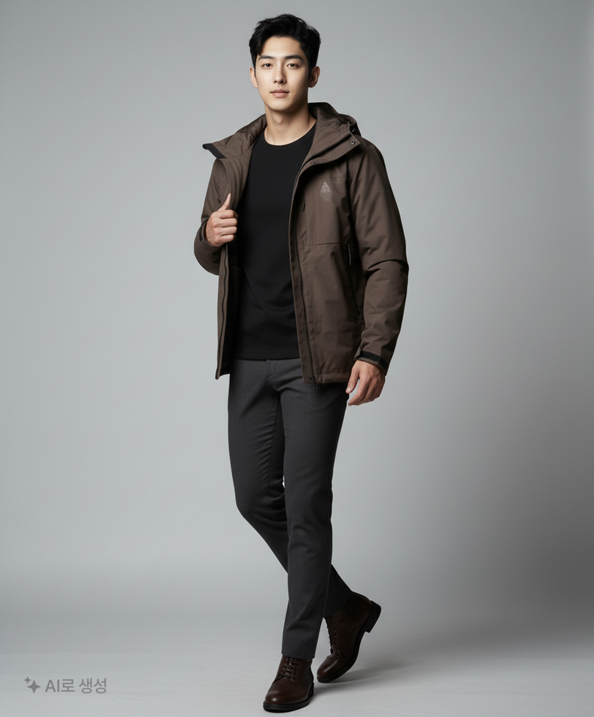 헬로우(HELLOW) 아우라 AURA HIGHLIGHT JACKET-grey L