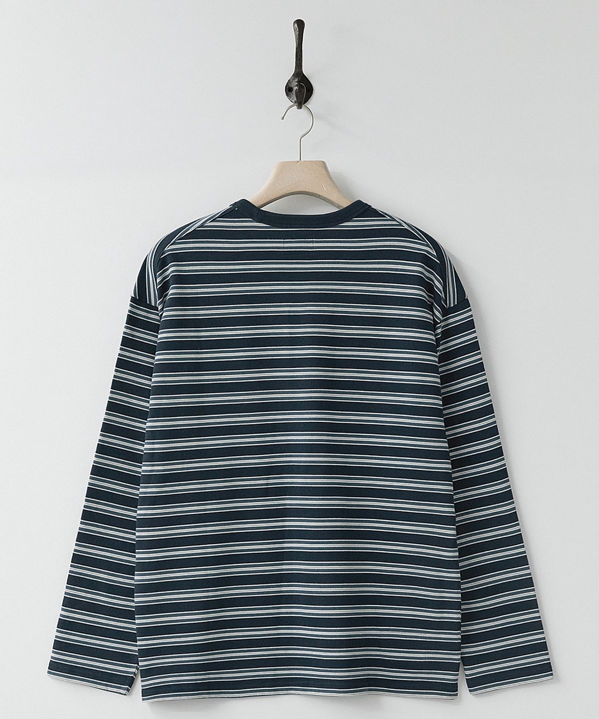 러프사이드(ROUGHSIDE) Multi Stripe Long Sleeve Ocean Blue