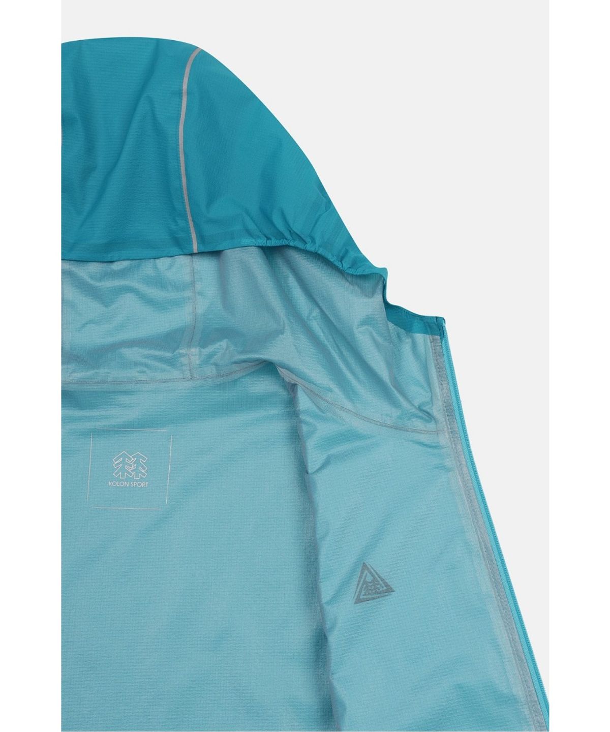 코오롱스포츠(KOLON SPORT) [TRAIL] 여성 트레일러닝 후드 방수 재킷 TVJJX26792AQU