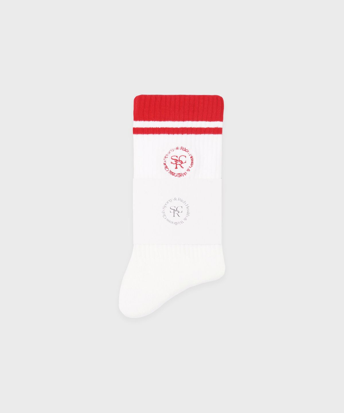 스포티앤리치(SPORTY&RICH) SRHWC 양말 - 화이트/레드 R263AOC007