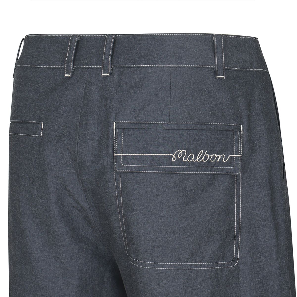 말본 골프(MALBON GOLF) 스티치 디테일 아노락 숏 NAVY (MAN)