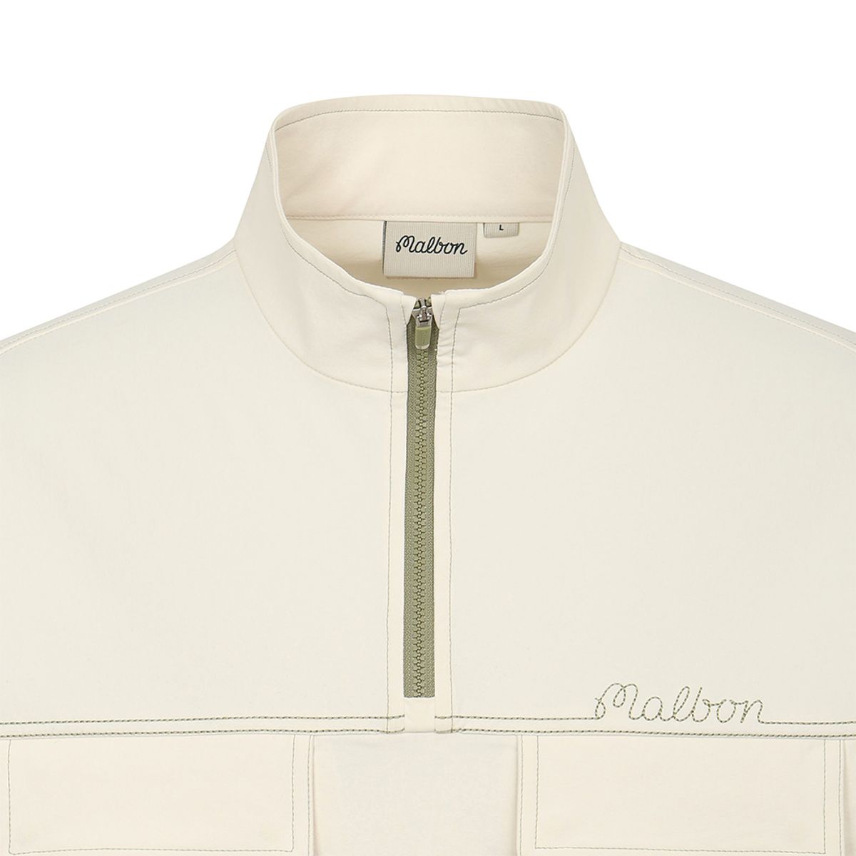 말본 골프(MALBON GOLF) 말본 스티치 포켓 아노락 CREAM (MAN)