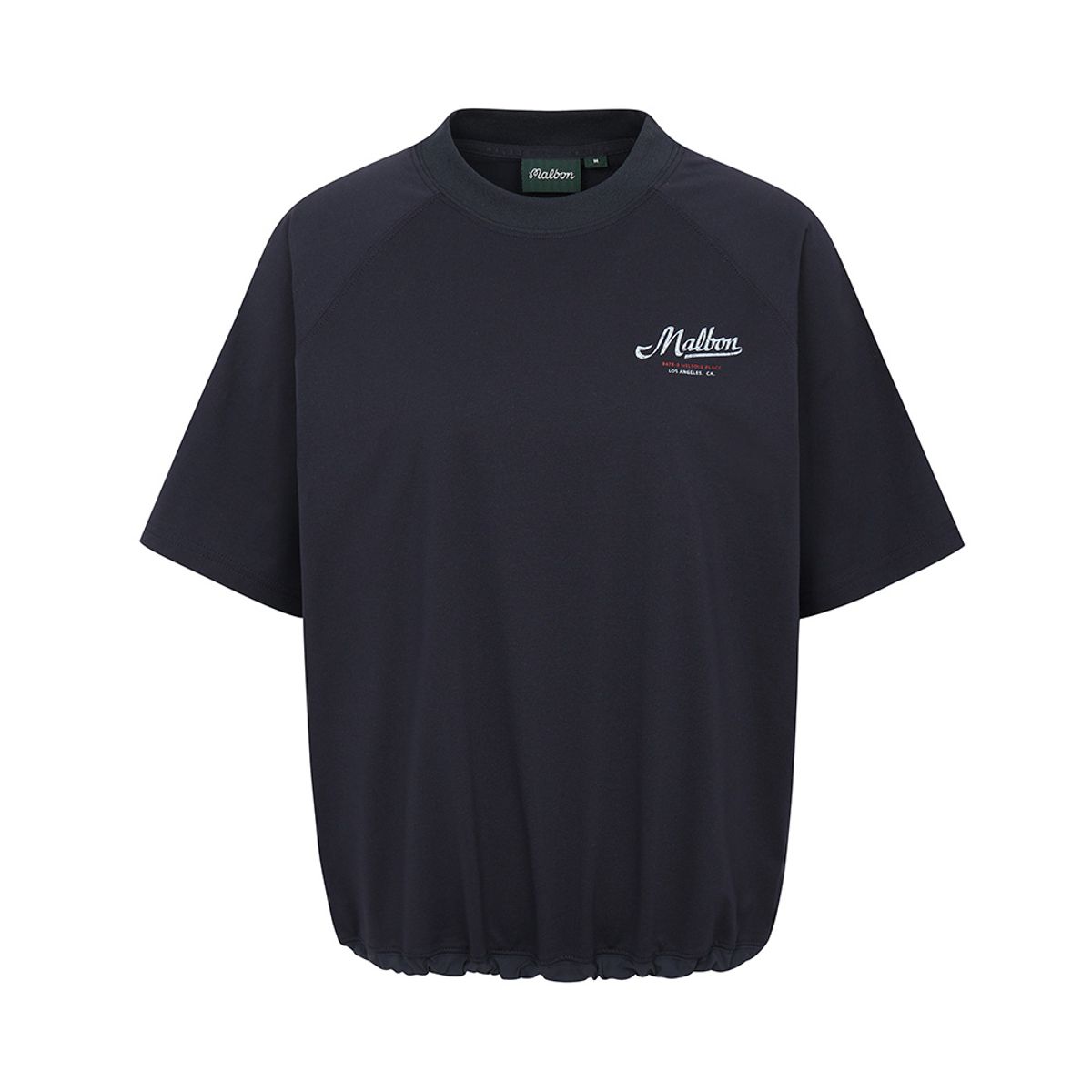 말본 골프(MALBON GOLF) 여성 루즈핏 그래픽 라운드 티셔츠 NAVY (WOMAN)