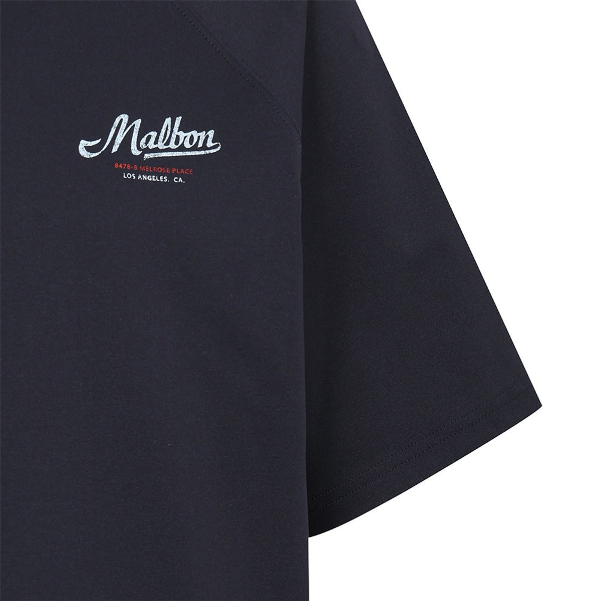 말본 골프(MALBON GOLF) 여성 루즈핏 그래픽 라운드 티셔츠 NAVY (WOMAN)