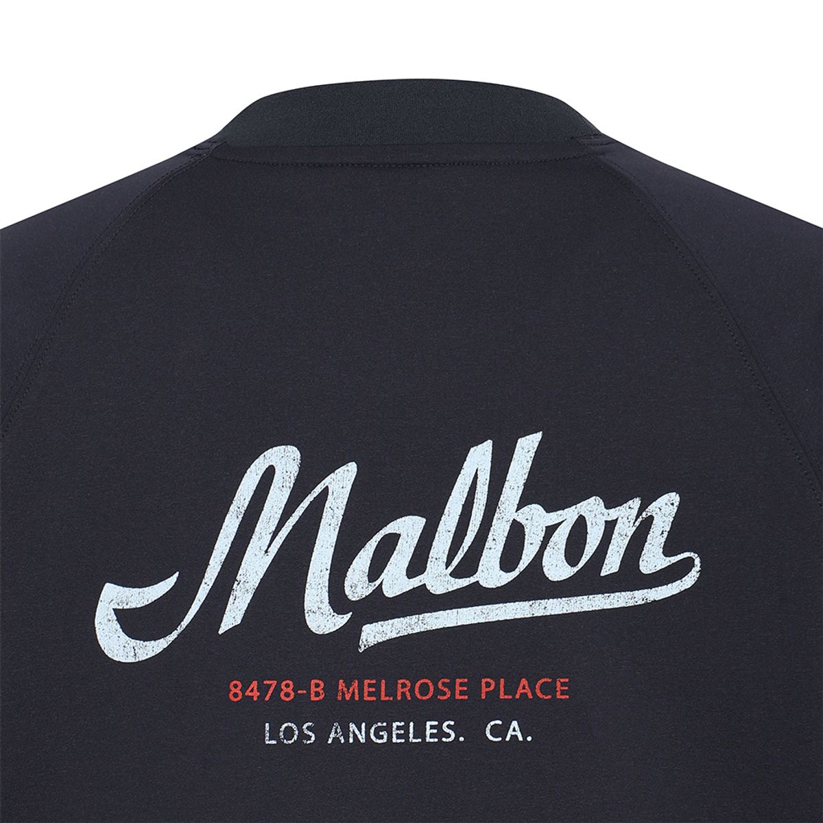 말본 골프(MALBON GOLF) 여성 루즈핏 그래픽 라운드 티셔츠 NAVY (WOMAN)