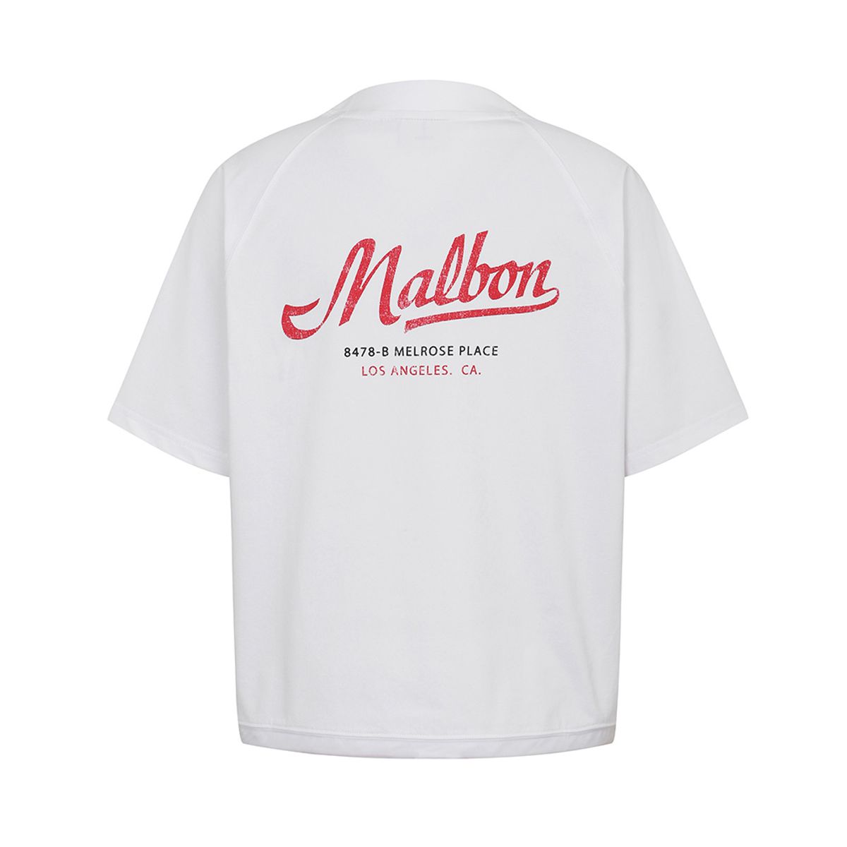 말본 골프(MALBON GOLF) 여성 루즈핏 그래픽 라운드 티셔츠 OFF WHITE (WOMAN)