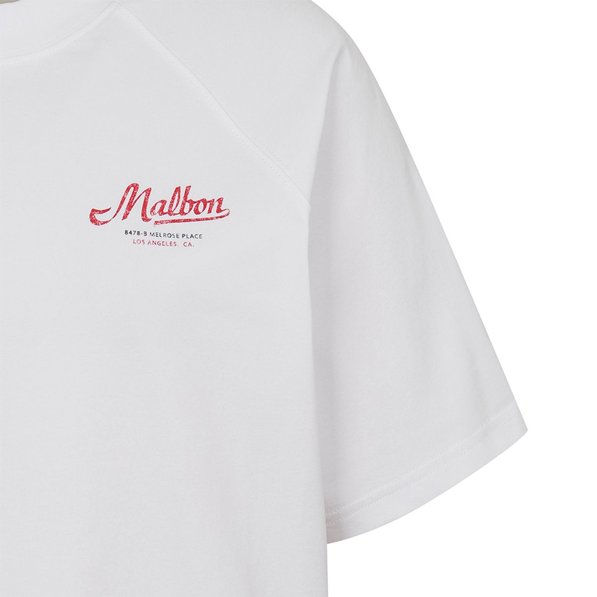 말본 골프(MALBON GOLF) 여성 루즈핏 그래픽 라운드 티셔츠 OFF WHITE (WOMAN)