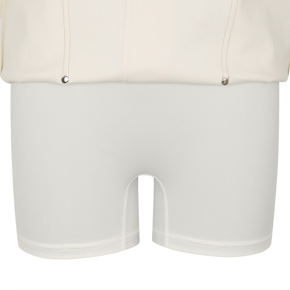 말본 골프(MALBON GOLF) 린넨 라이크 스티치 H라인 스커트 OFF WHITE (WOMAN)