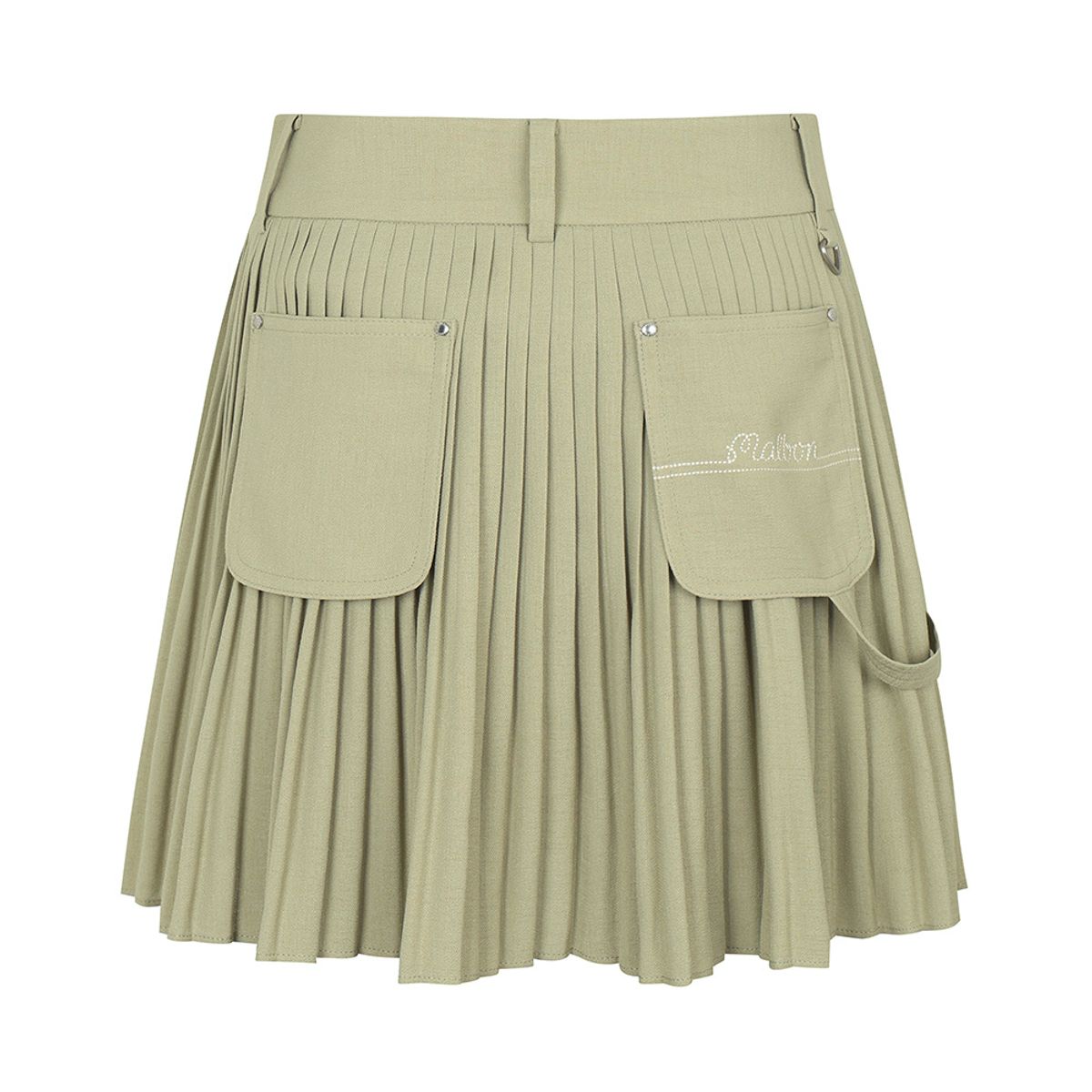 말본 골프(MALBON GOLF) 잔플리츠 포켓 변형 스커트 LIGHT KHAKI (WOMAN)