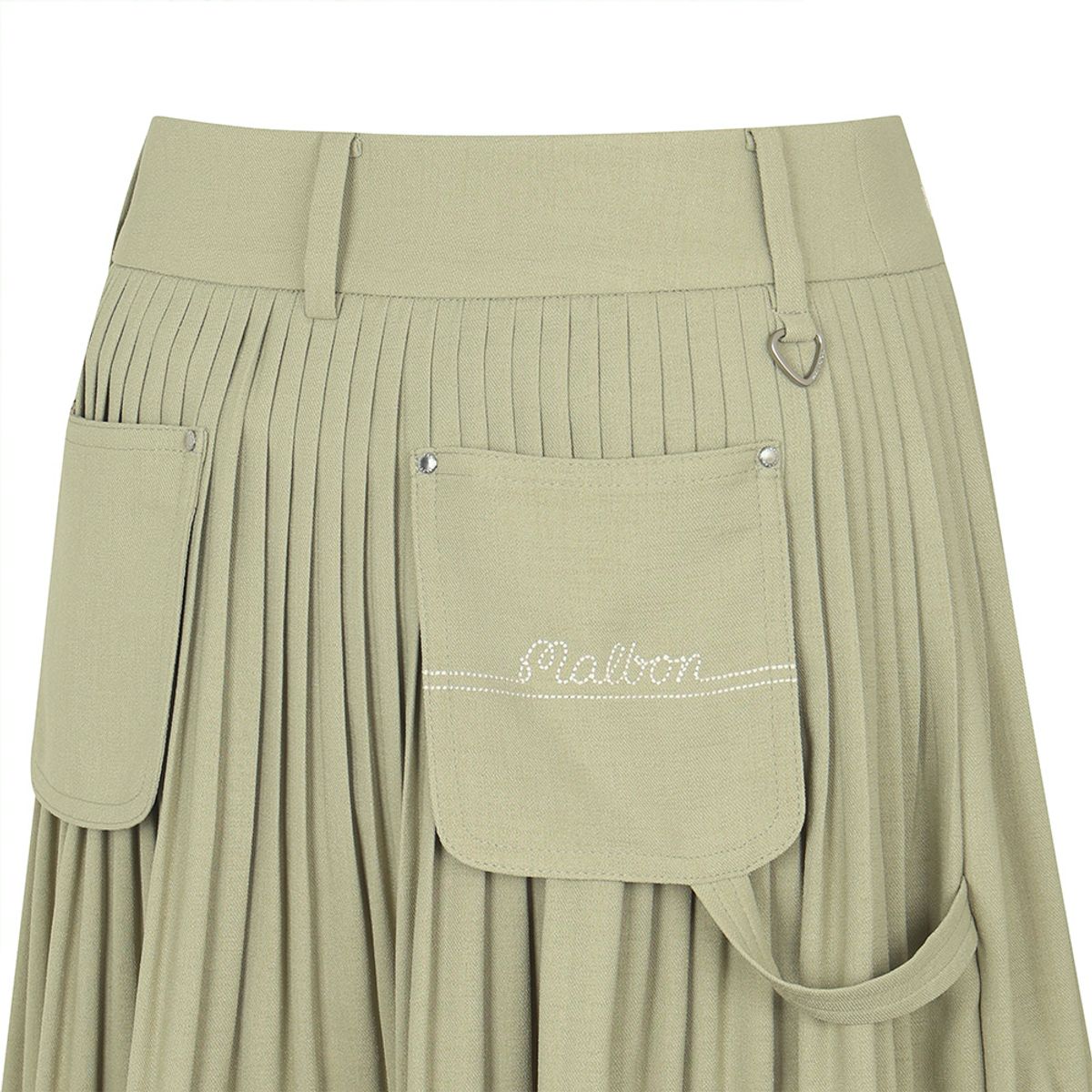 말본 골프(MALBON GOLF) 잔플리츠 포켓 변형 스커트 LIGHT KHAKI (WOMAN)