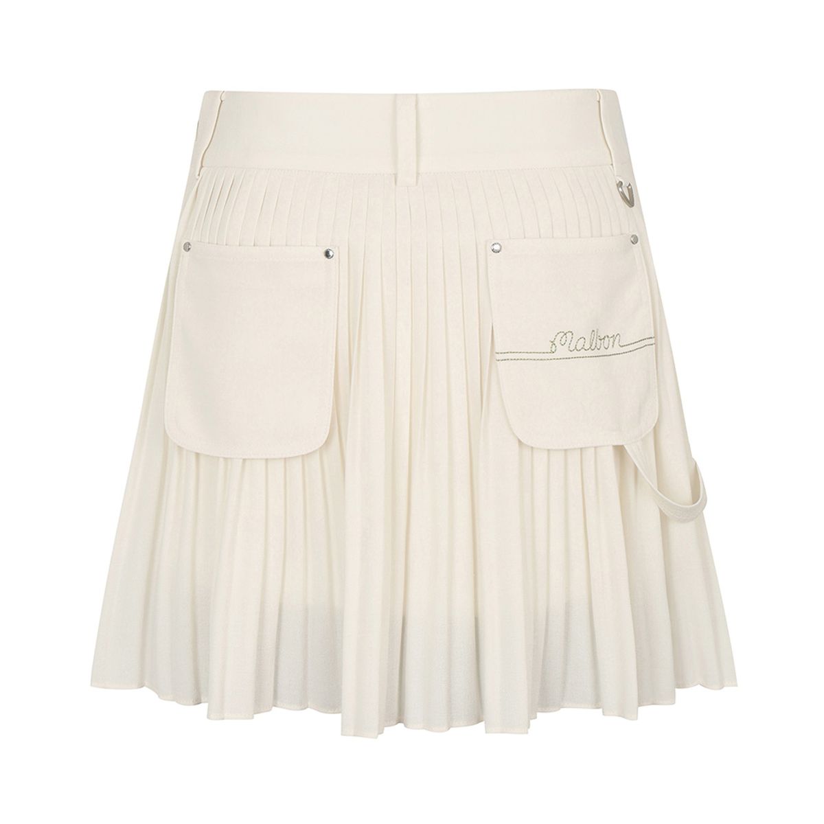 말본 골프(MALBON GOLF) 잔플리츠 포켓 변형 스커트 OFF WHITE (WOMAN)