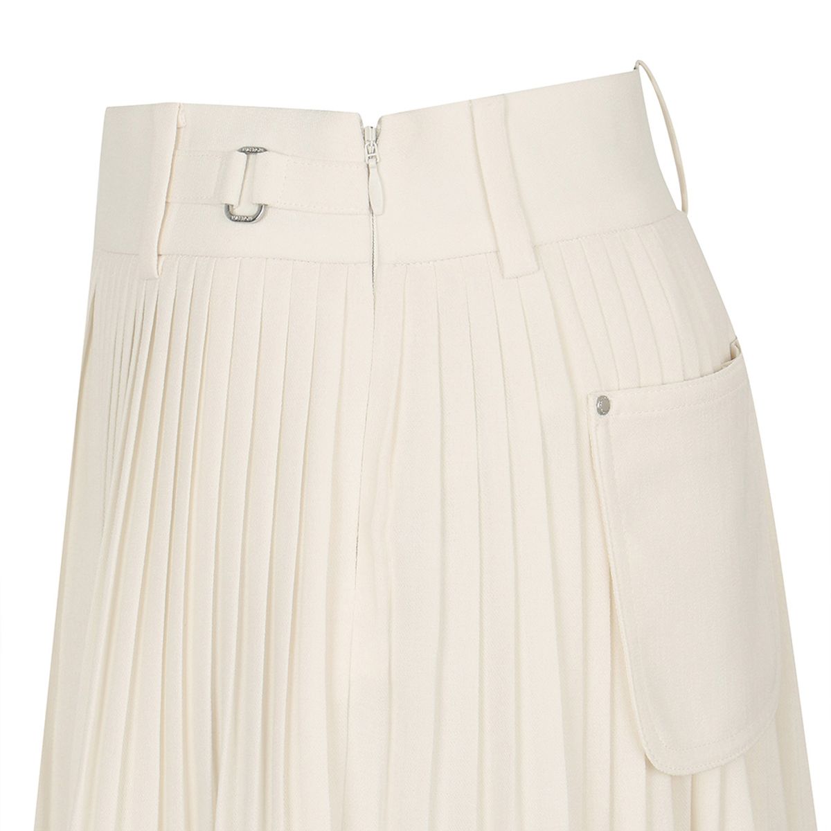 말본 골프(MALBON GOLF) 잔플리츠 포켓 변형 스커트 OFF WHITE (WOMAN)