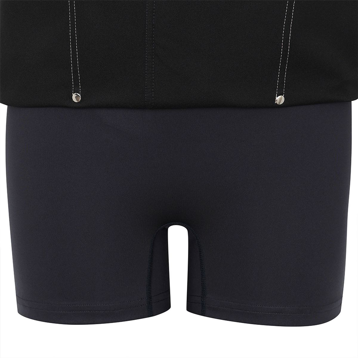 말본 골프(MALBON GOLF) 데님 라이크 스티치 H라인 스커트 NAVY (WOMAN)