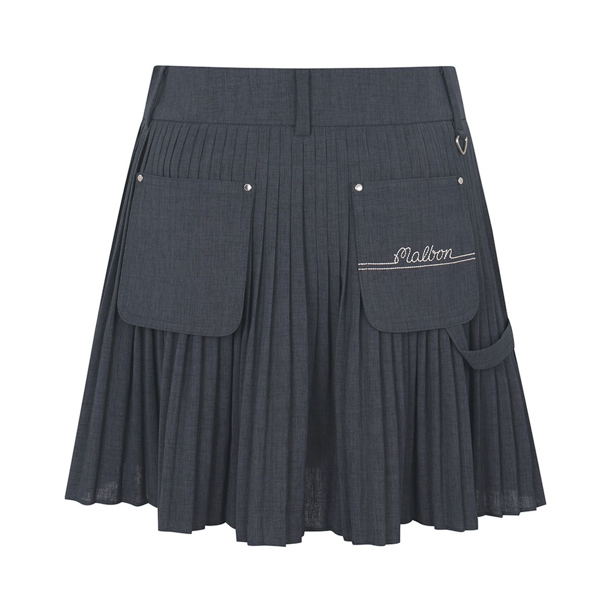 말본 골프(MALBON GOLF) 잔플리츠 포켓 변형 스커트 NAVY (WOMAN)