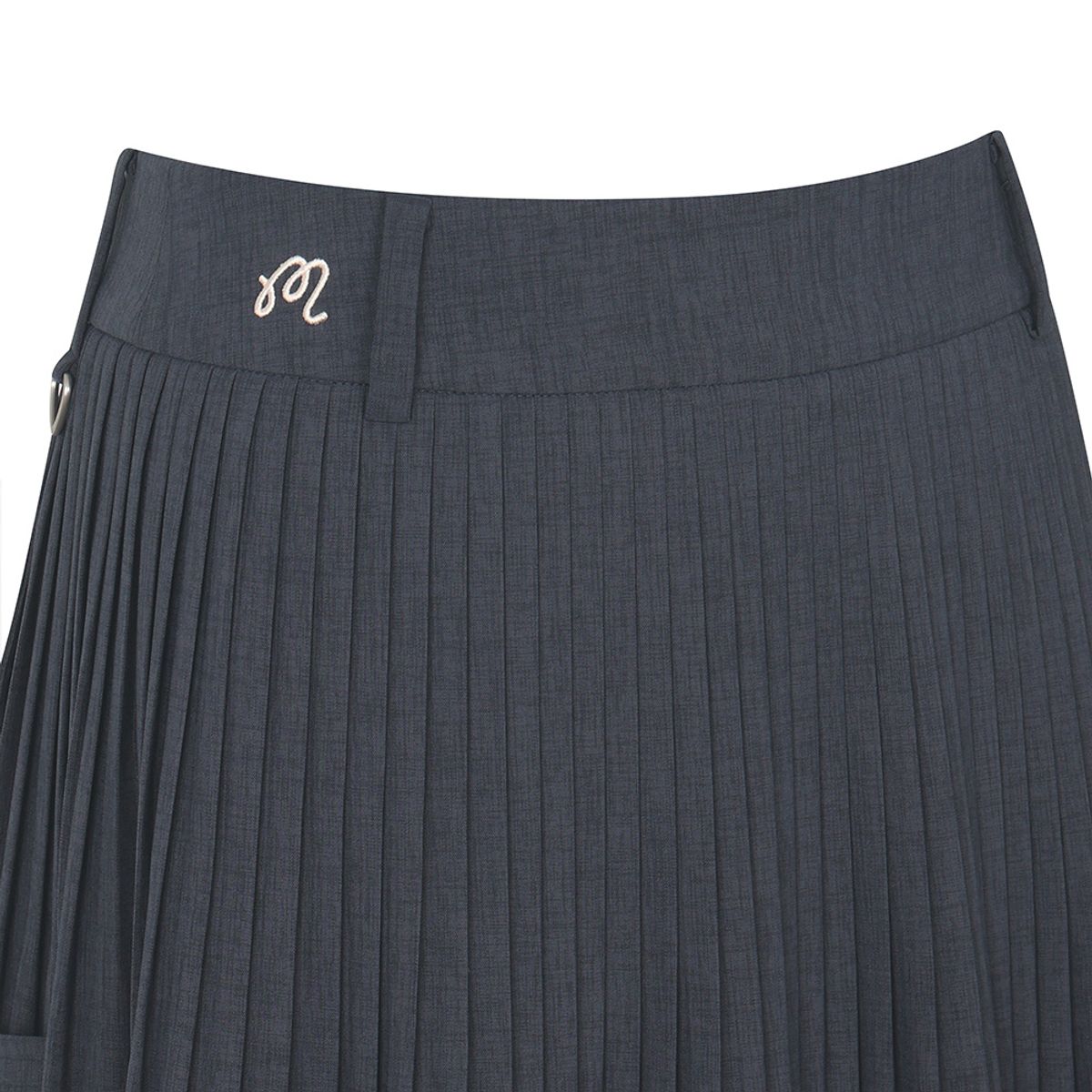 말본 골프(MALBON GOLF) 잔플리츠 포켓 변형 스커트 NAVY (WOMAN)