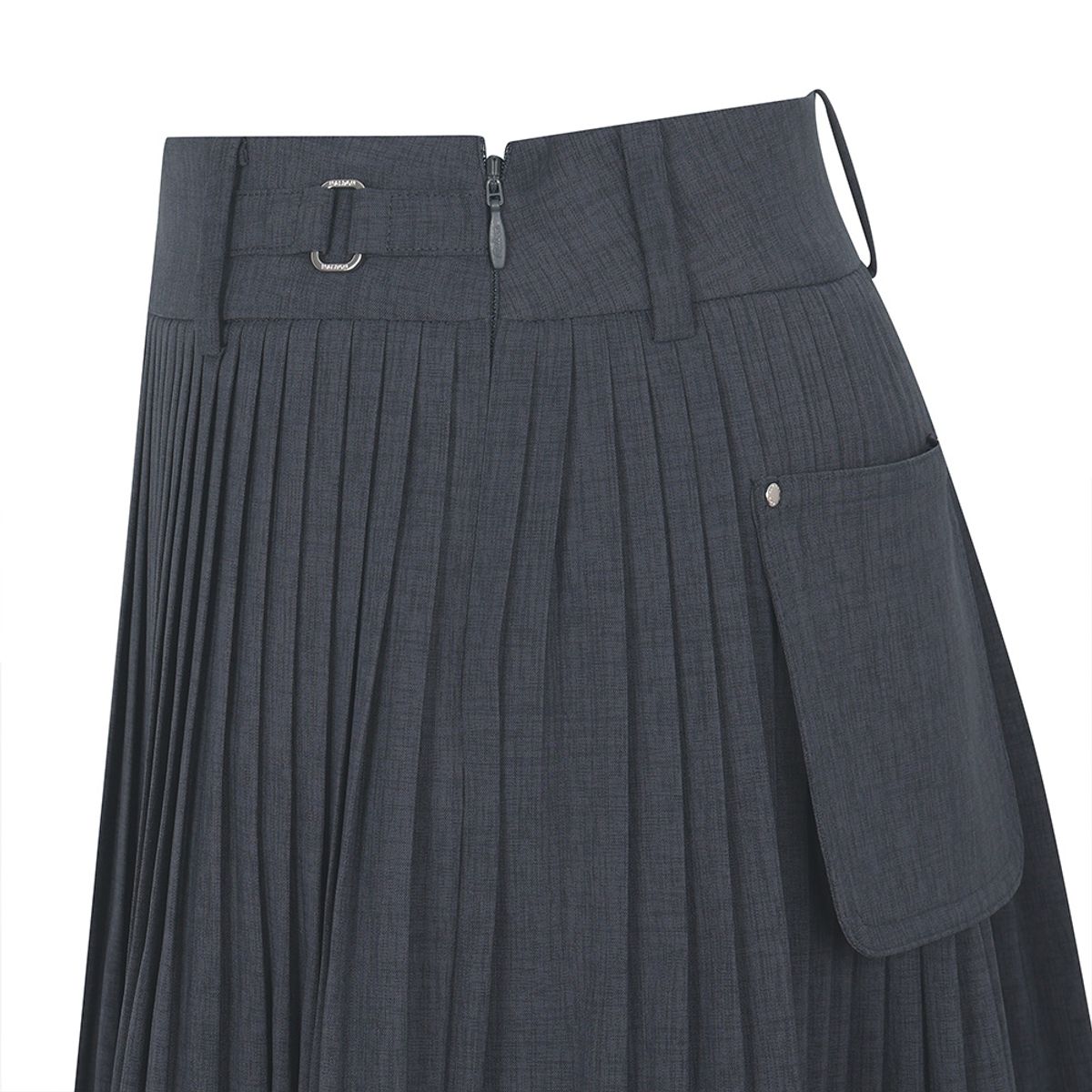 말본 골프(MALBON GOLF) 잔플리츠 포켓 변형 스커트 NAVY (WOMAN)