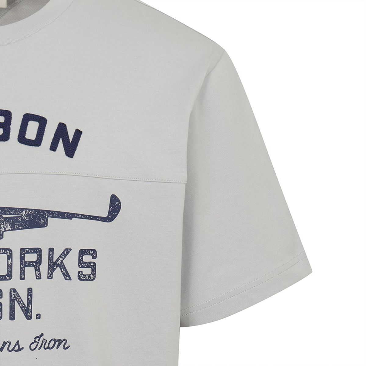 말본 골프(MALBON GOLF) 아이언웍스 빈티지 라운드 티셔츠 GREY (MAN)