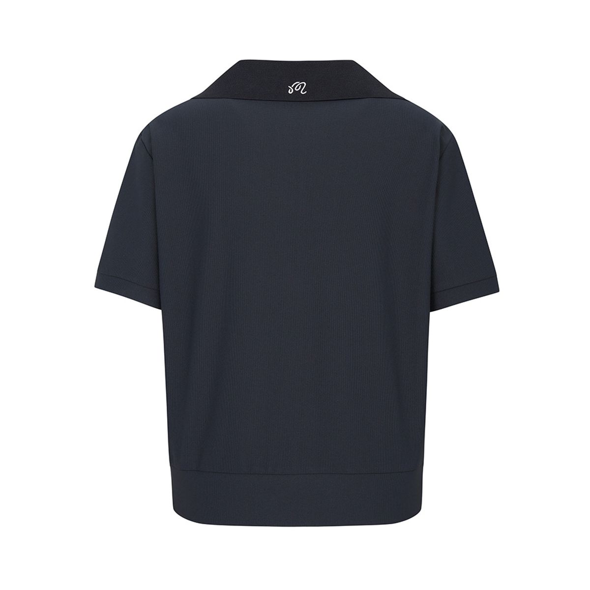 말본 골프(MALBON GOLF) 변형 에리 블루종 반팔 NAVY (WOMAN)