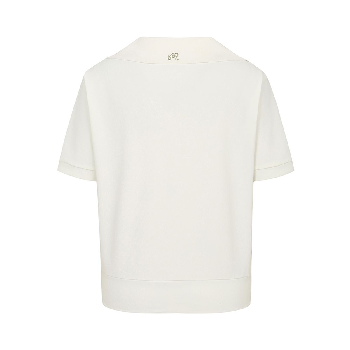 말본 골프(MALBON GOLF) 변형 에리 블루종 반팔 OFF WHITE (WOMAN)