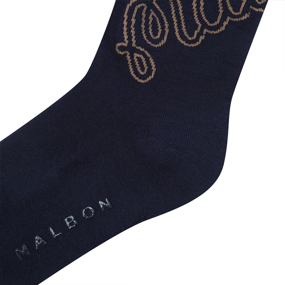 말본 골프(MALBON GOLF) 여성 언발란스 로고 니삭스 NAVY (WOMAN)