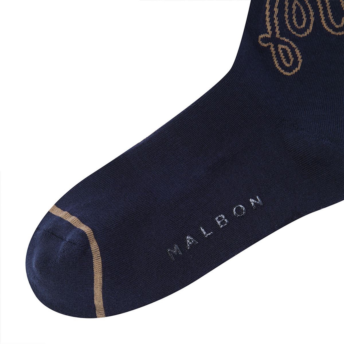 말본 골프(MALBON GOLF) 여성 언발란스 로고 니삭스 NAVY (WOMAN)