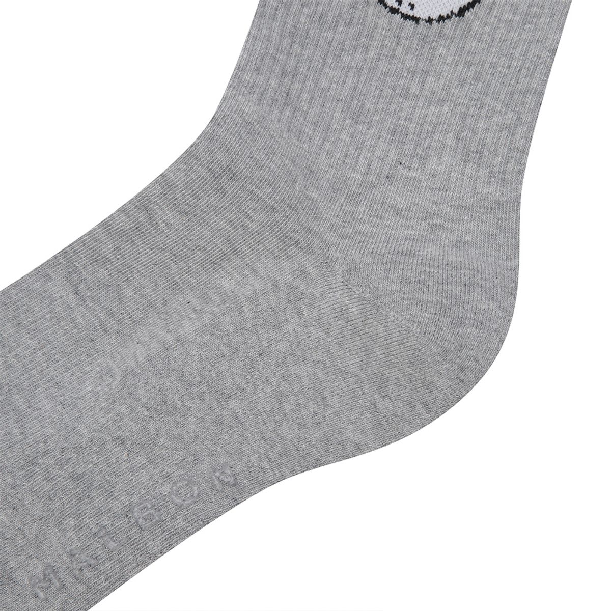 말본 골프(MALBON GOLF) 언발란스 로고 자카드 크루삭스 GREY