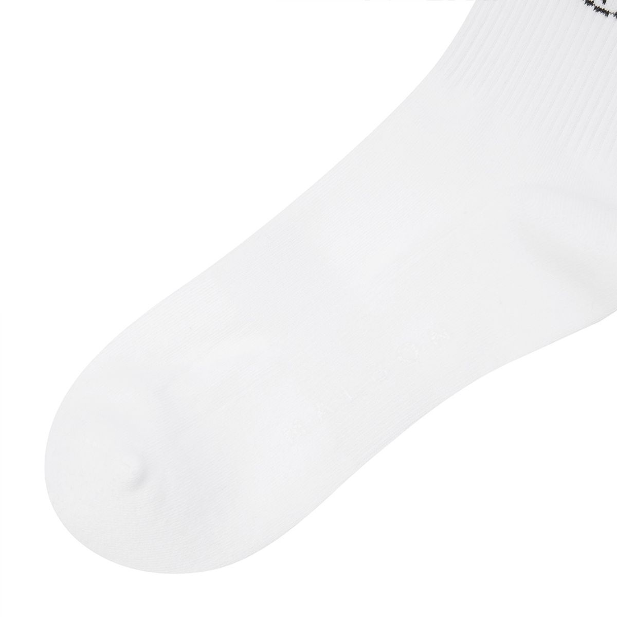 말본 골프(MALBON GOLF) 언발란스 로고 자카드 크루삭스 OFF WHITE