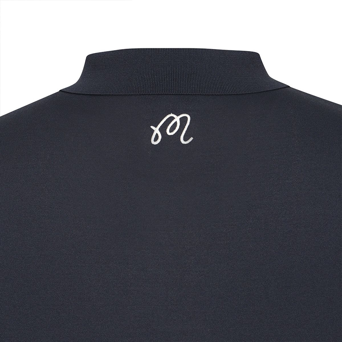 말본 골프(MALBON GOLF) M 슬림 머슬핏 반팔 폴로 니트 NAVY (MAN)