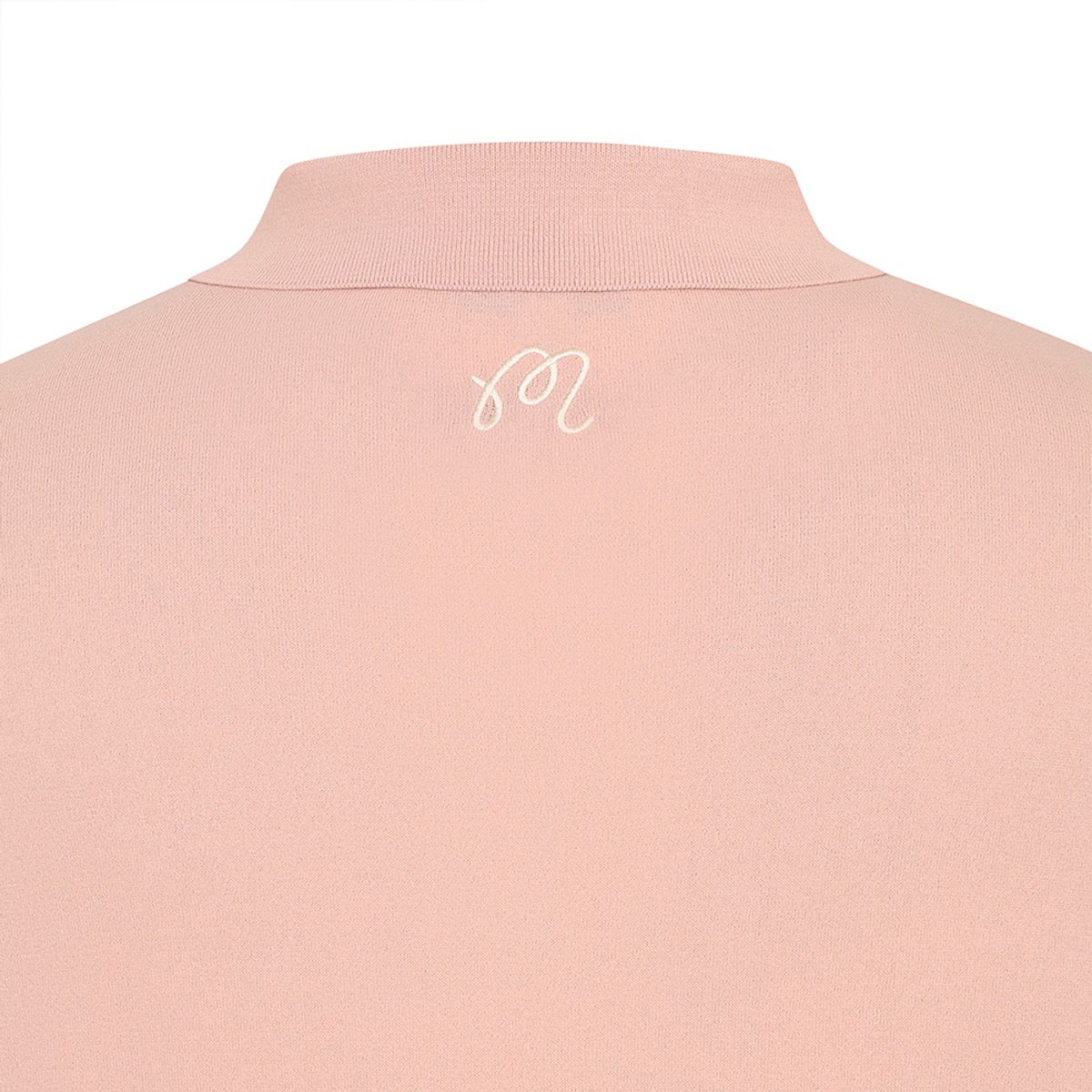 말본 골프(MALBON GOLF) M 슬림 머슬핏 반팔 폴로 니트 LIGHT PINK (MAN)