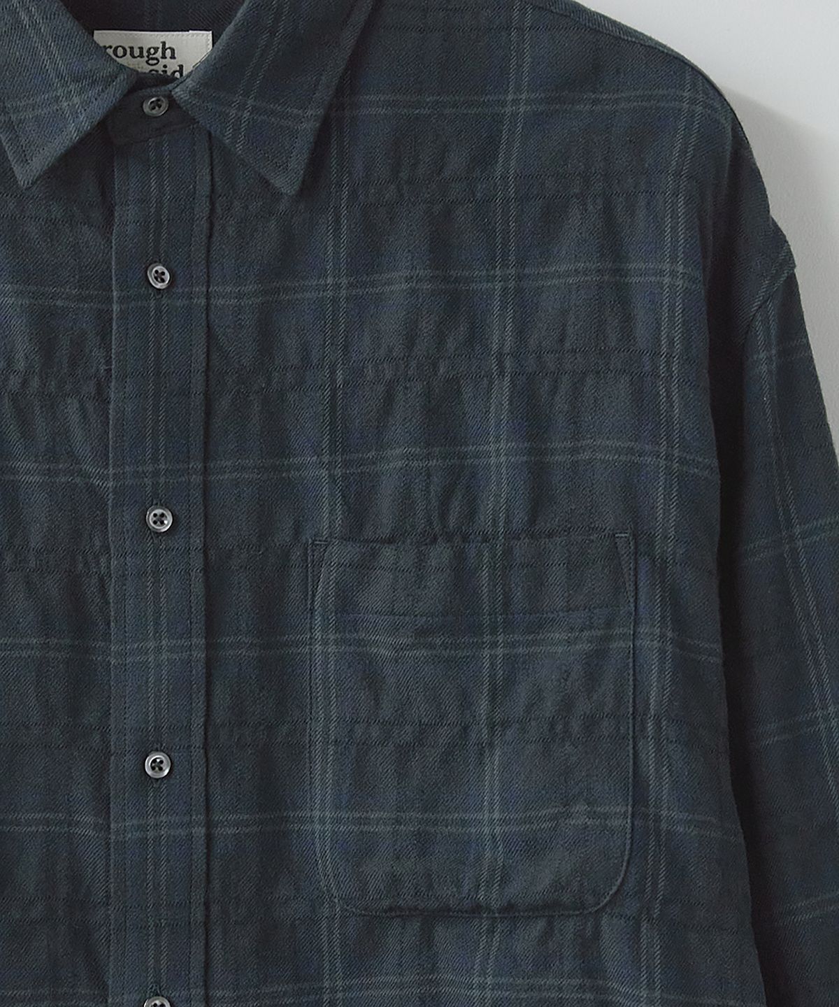 러프사이드(ROUGHSIDE) Primary Shirt Navy Check