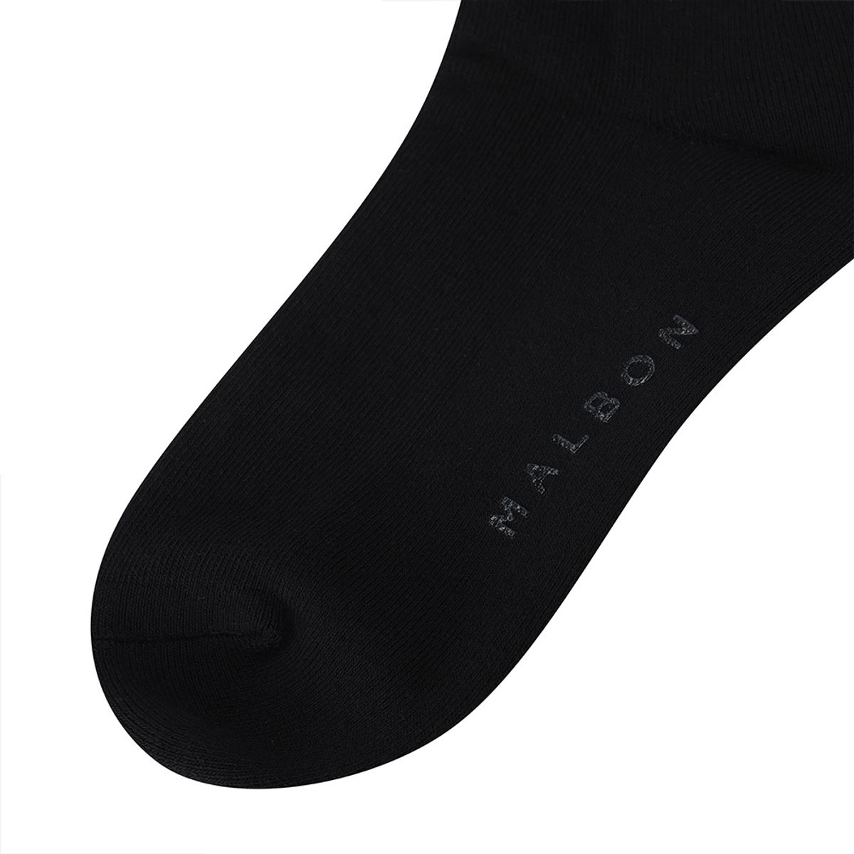 말본 골프(MALBON GOLF) 언발란스 스트라이프 와펜 크루 삭스 BLACK