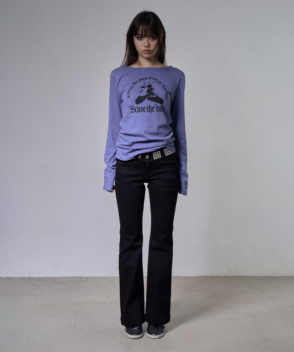 팬시클럽(FANCY CLUB) 로스트 시그널 롱슬리브 (LIGHT PURPLE) F26ZB528