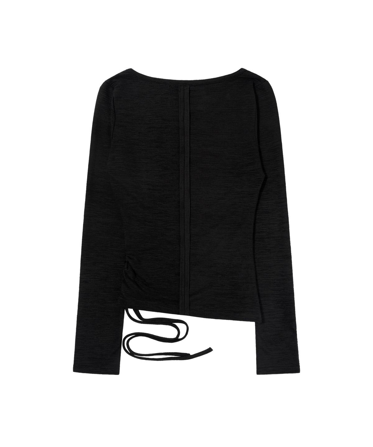 팬시클럽(FANCY CLUB) 사이드 코르셋 롱슬리브 (BLACK) F26ZB523