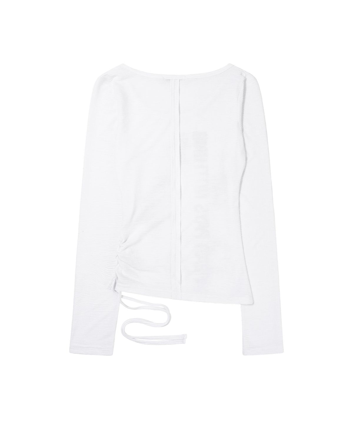 팬시클럽(FANCY CLUB) 사이드 코르셋 롱슬리브 (WHITE) F26ZB523