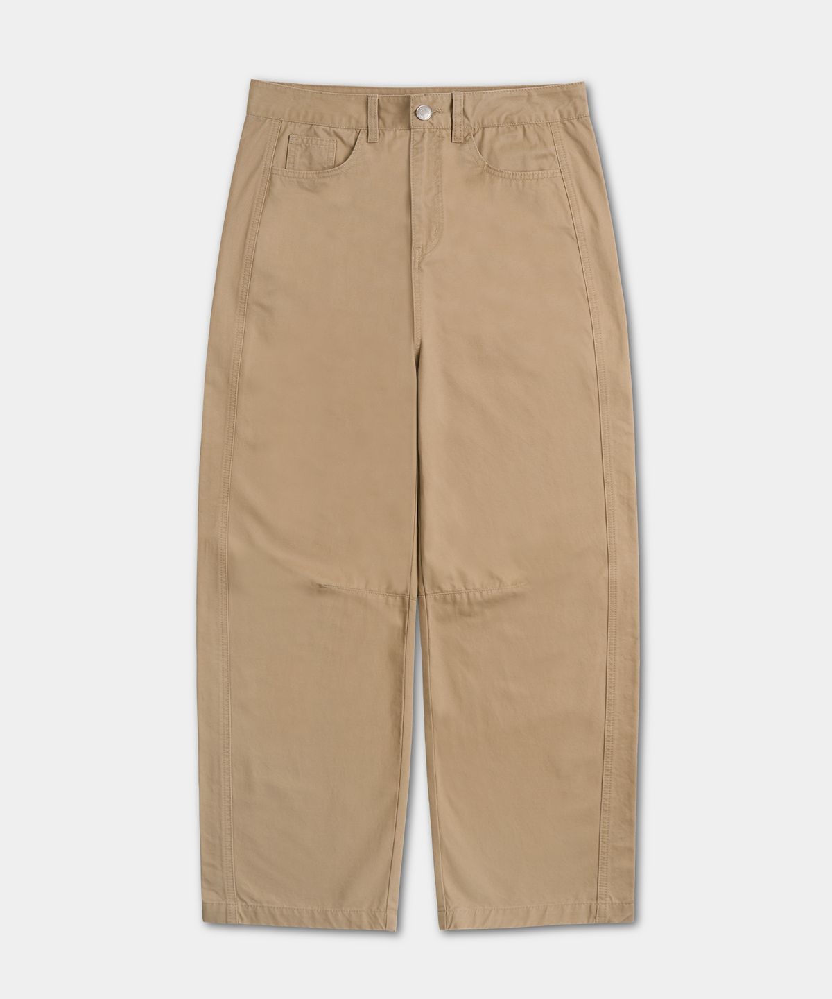 엑스컨테이너(EXCONTAINER) 브러쉬드 코튼 커브드 치노 팬츠 (BEIGE)
