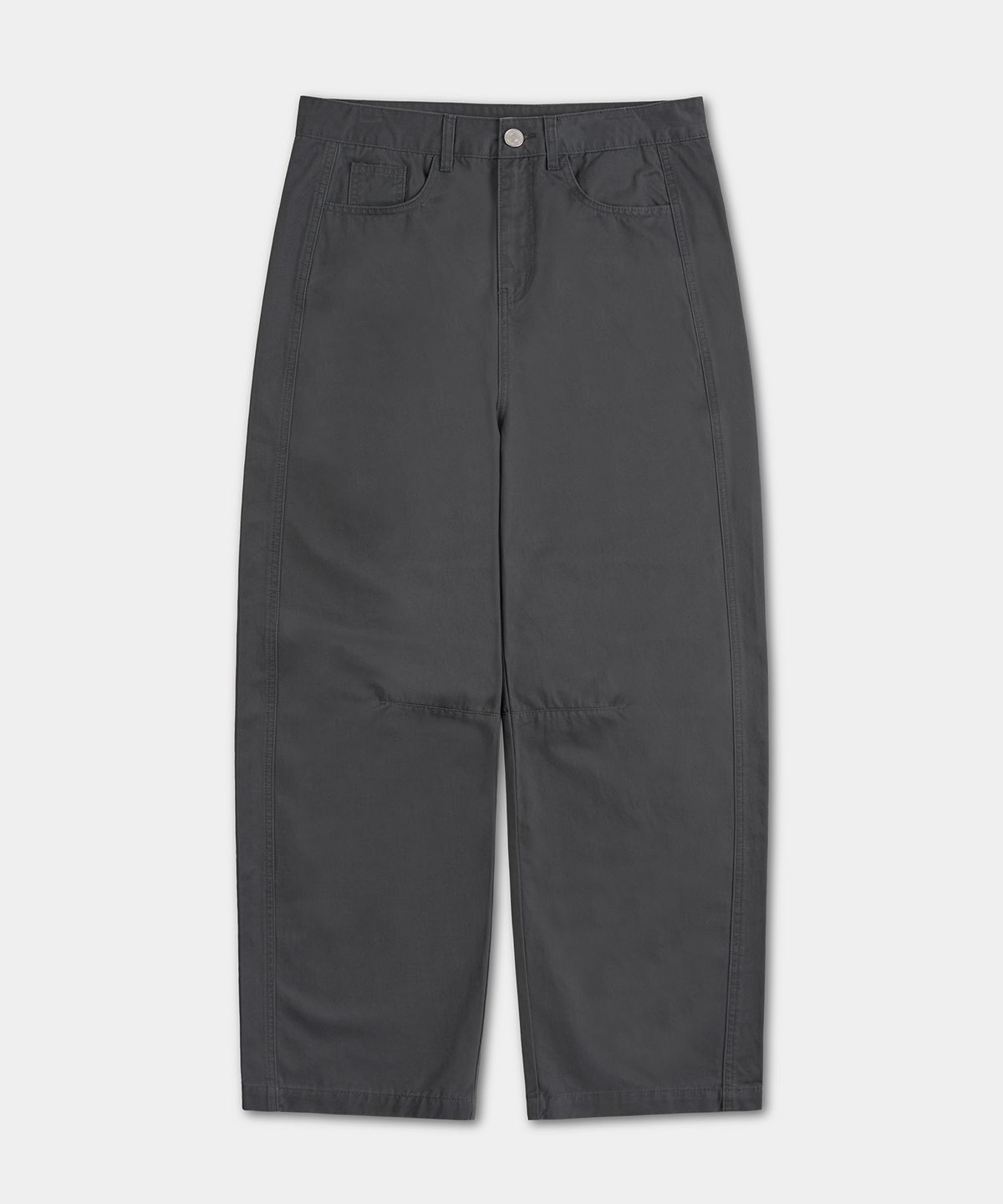 엑스컨테이너(EXCONTAINER) 브러쉬드 코튼 커브드 치노 팬츠 (CHARCOAL)