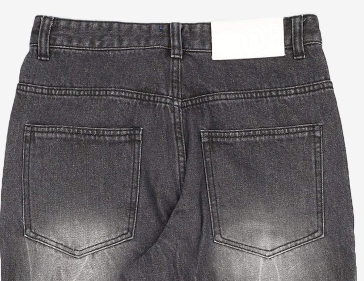 데케트(DECET) [AMC 데님]Dawn Semi Wide Jeans DCPT002AshBlack 26