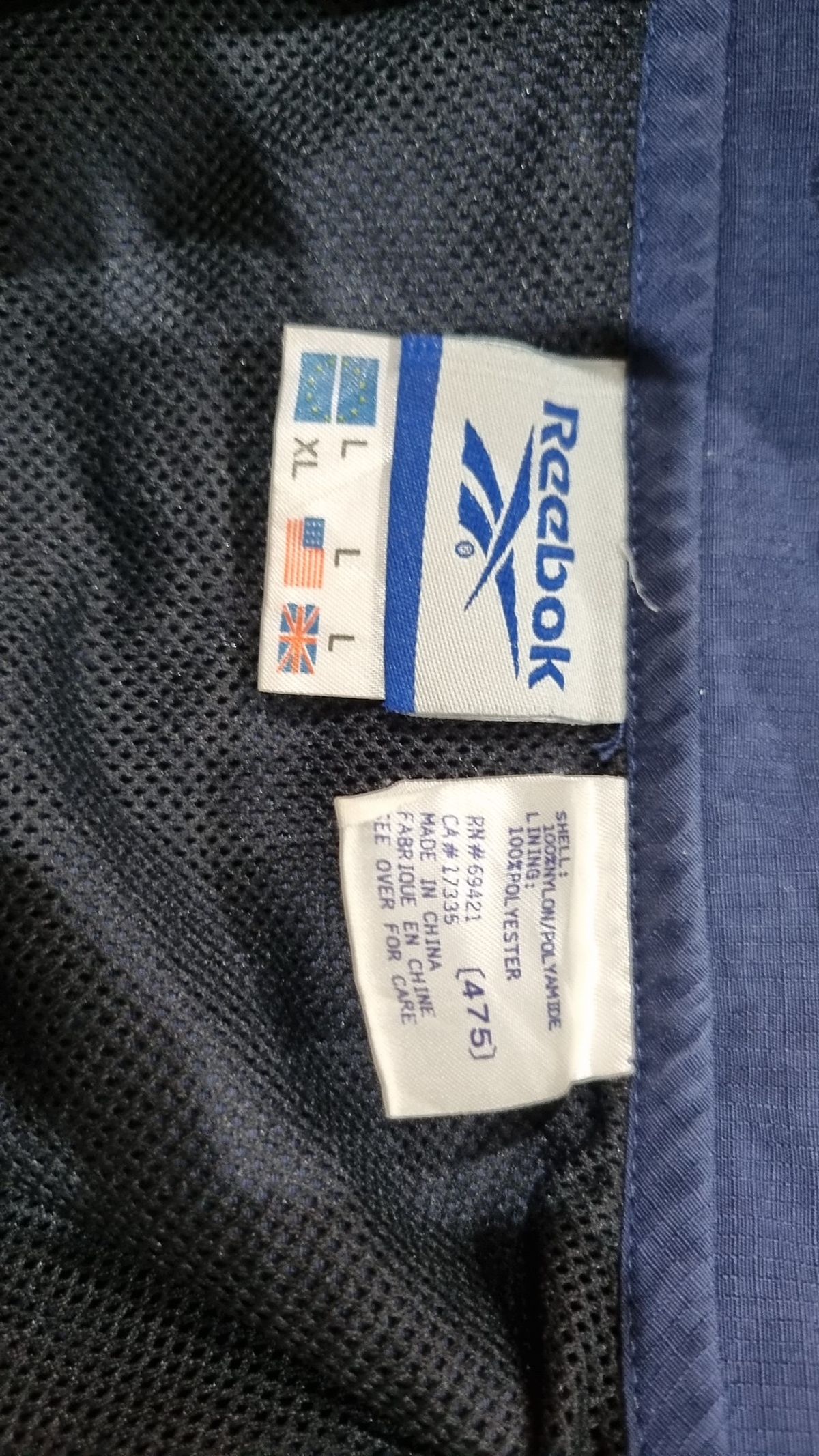 리복(REEBOK) 나일론/코치 재킷 L